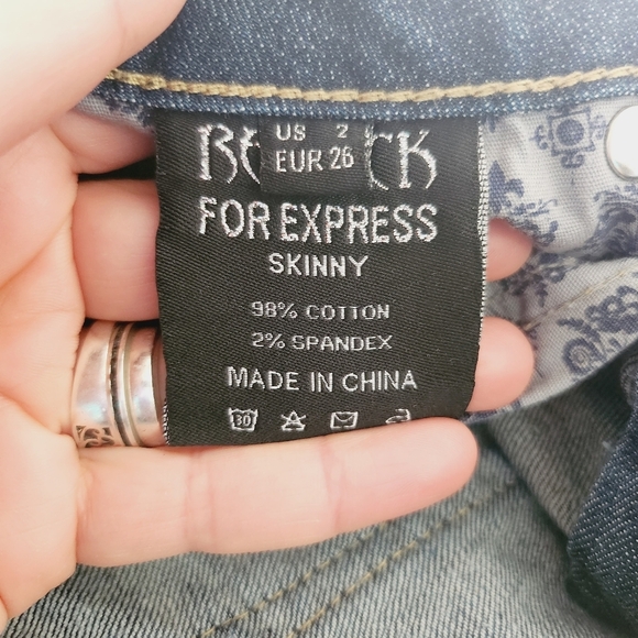 RE ROCK FOR EXPRESS low rise skinny jeans - Picture 8 of 9